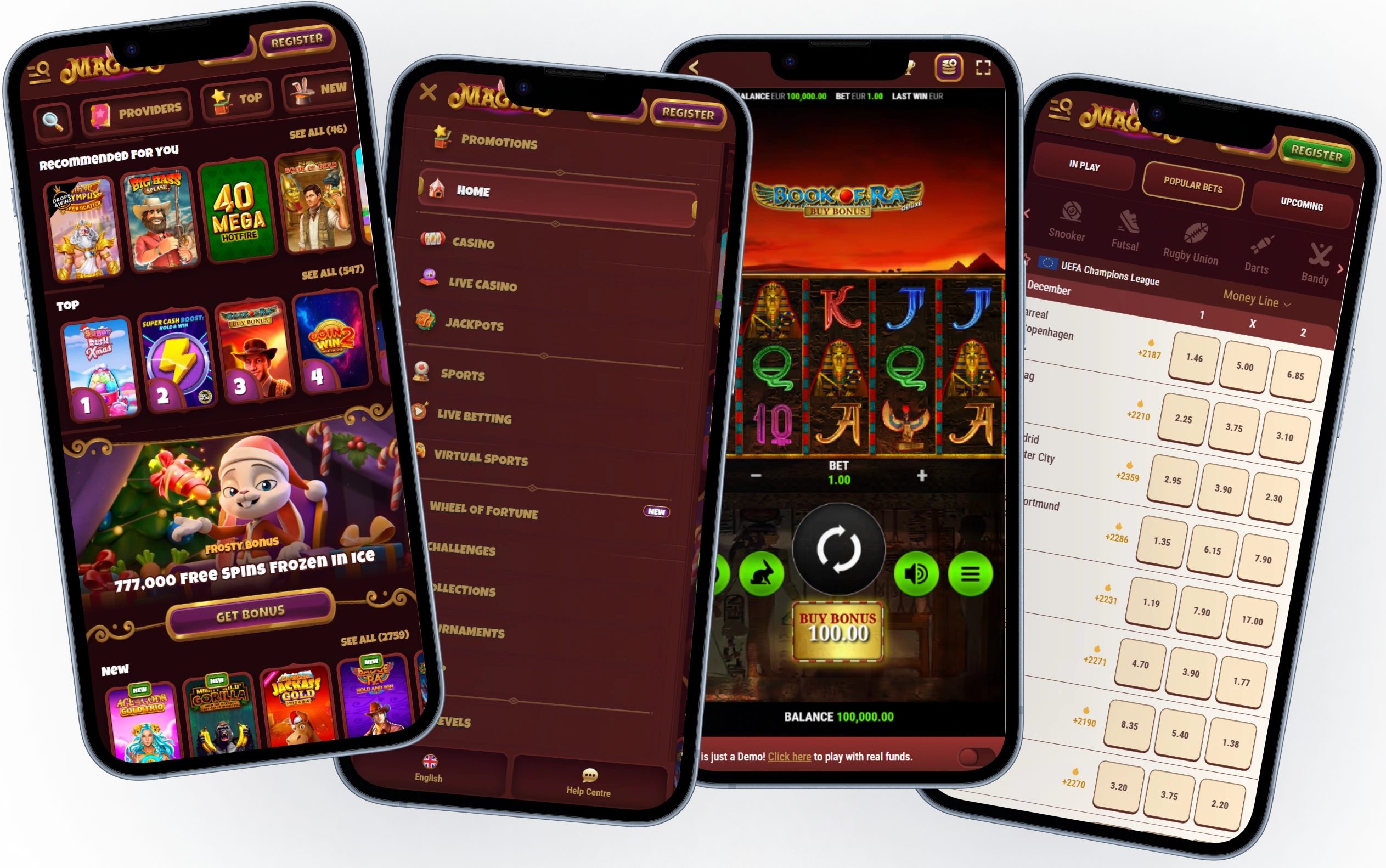 Magius Casino Mobile Experience